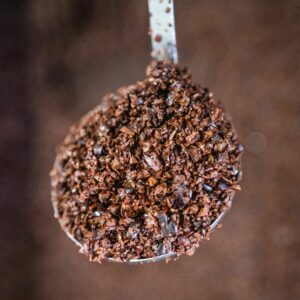 Coproduit grué de cacao du chocolatier