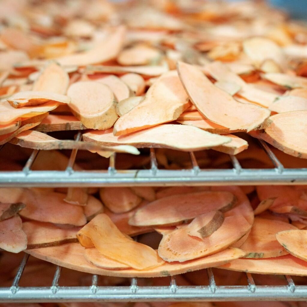 déshydratation de patates douces
